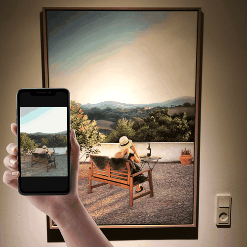 Geschenkgutschein für ein persönliches Gemälde - handgemalte Kunst als Geschenk von Fotoalsgemälde.ch